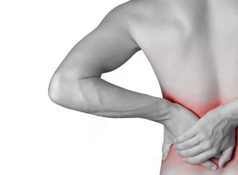 back pain in the lower back